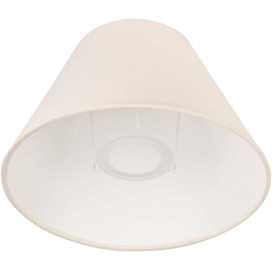 Klosz zamienny do lamp stołowych JUTA E27 śr. 19 cm kremowy