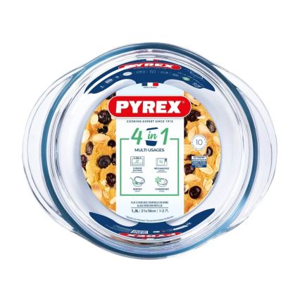 Żaroodporne naczynie do zapiekania z pokrywką PYREX 1,3 l