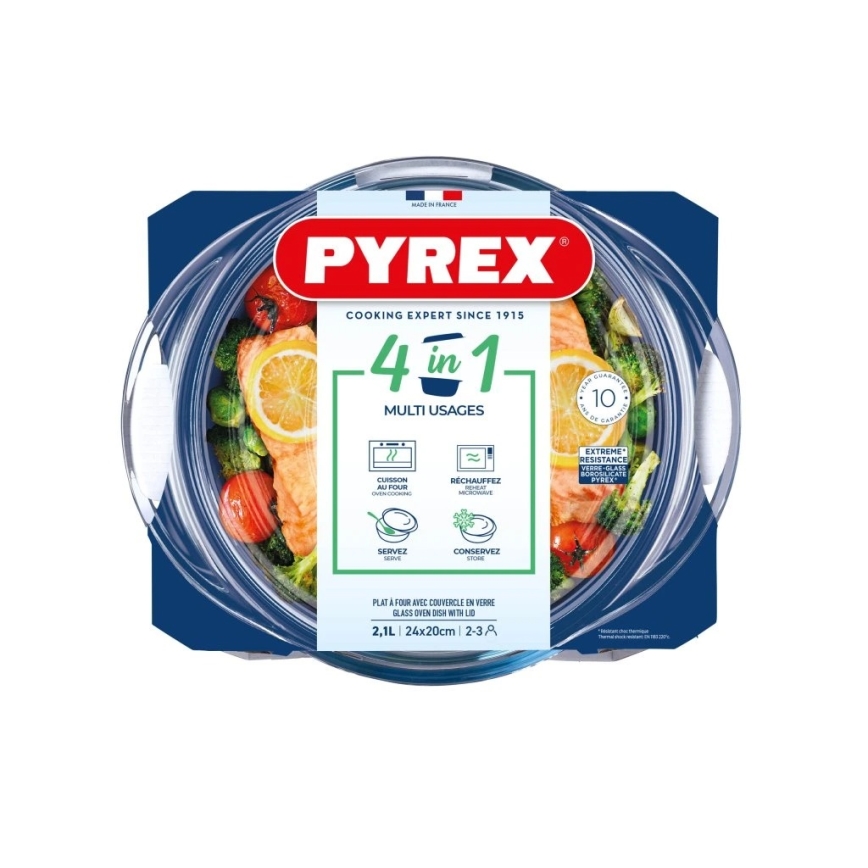 Żaroodporne naczynie do zapiekania z pokrywką PYREX 2,1 l