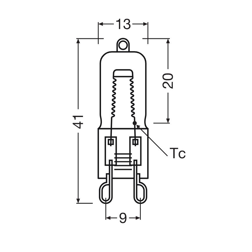 Žarówka do piekarnika HALOPIN G9/25W/230V 2700K - Osram