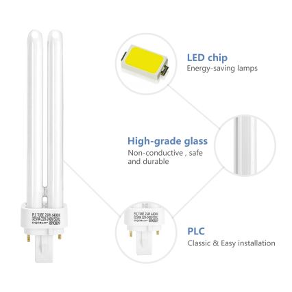 Žarówka energooszczędna G24d-3/26W/230V 6500K