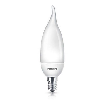Żarówka energooszczędna Philips E14/8W/230V - SOFTONE CANDLE BENT