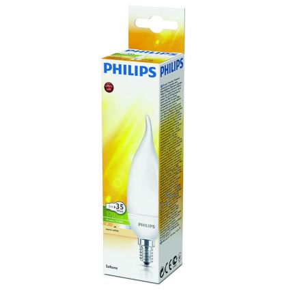 Żarówka energooszczędna Philips E14/8W/230V - SOFTONE CANDLE BENT
