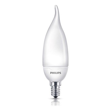 Żarówka energooszczędna Philips E14/8W/230V - SOFTONE