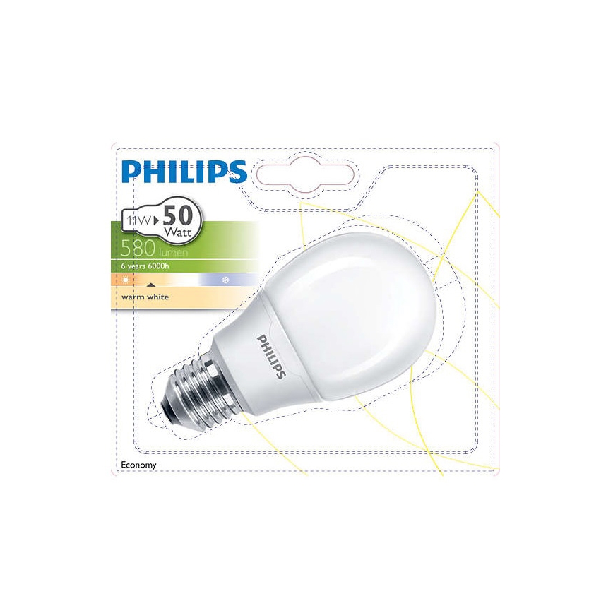 Żarówka energooszczędna Philips E27/11W/230V 2700K