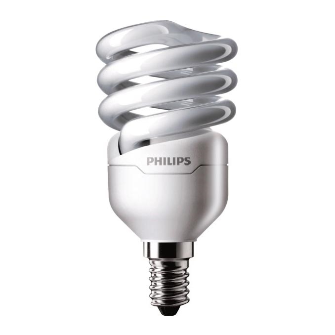 Żarówka energooszczędna Philips TORNADO E14/12W/230V 6500K