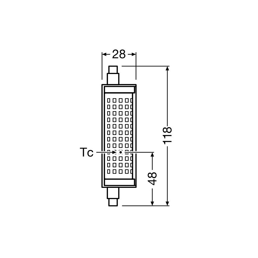 Żarówka LED ściemnialna R7s/18,2W/230V 2700K 118 mm - Osram