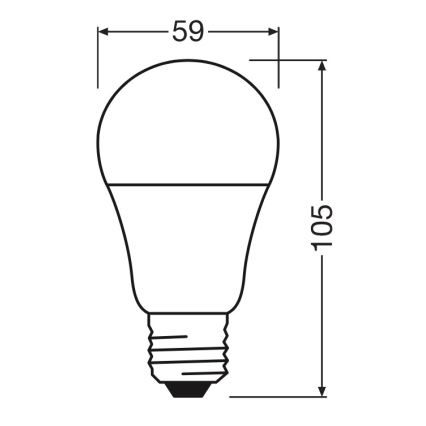 Żarówka LED A60 E27/8W/230V 6500K - Osram