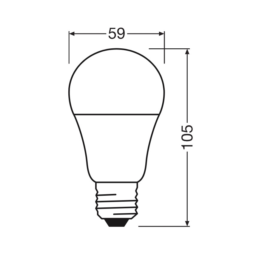 Żarówka LED A60 E27/8W/230V 6500K - Osram