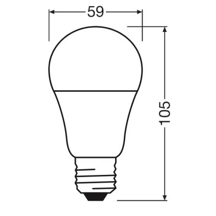 Żarówka LED CLASSIC A60 E27/8W/230V 4000K - Ledvance