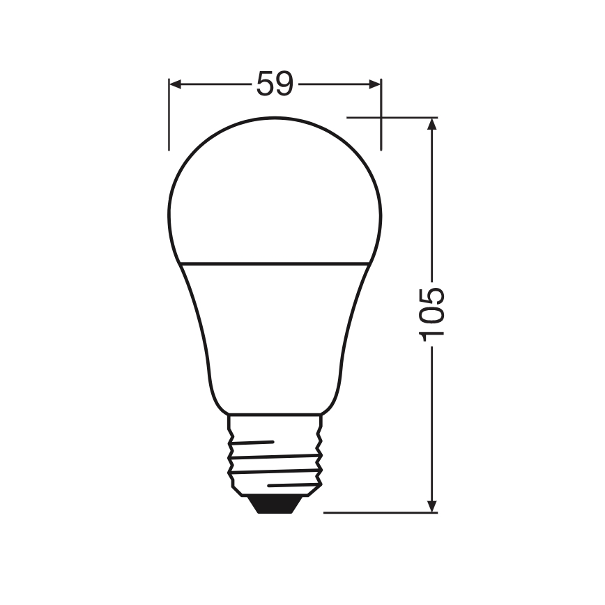 Żarówka LED CLASSIC A60 E27/8W/230V 4000K - Ledvance