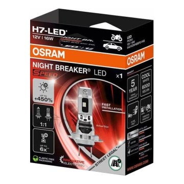 Żarówka LED do samochodu NIGHT BREAKER SPEED H7 PX26d/16W/12V 6000K - Osram