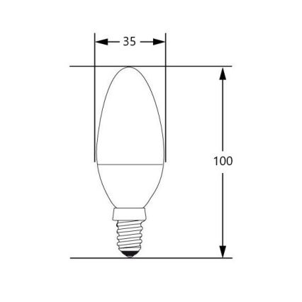 Żarówka LED E14/4W/230V 2700-3000K