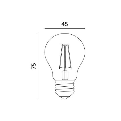 Żarówka LED E27/1,3W/230V 2700K