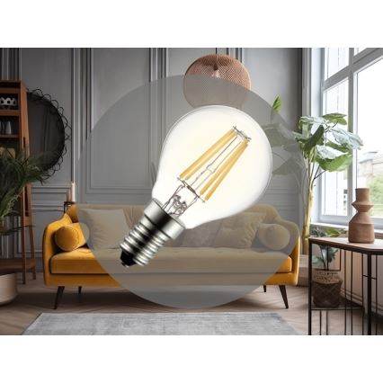 Żarówka LED FILAMENT G45 E14/6W/230V 3000K