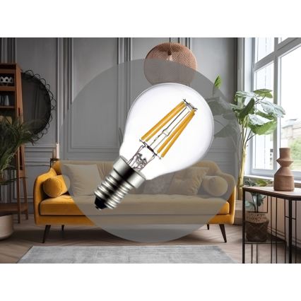 Żarówka LED filament G45 E14/6W/230V 4000K