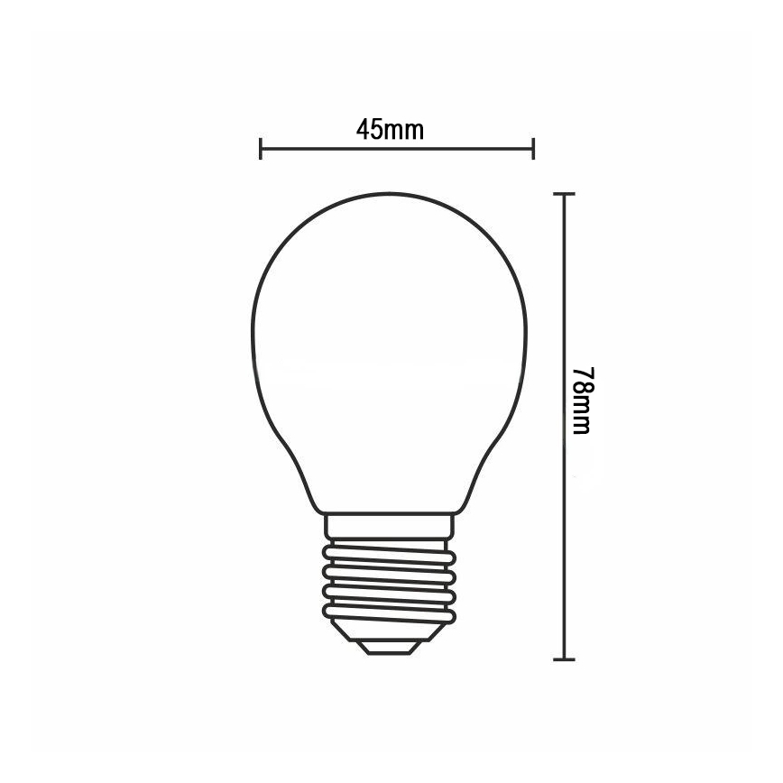 Żarówka LED filament G45 E14/6W/230V 4000K