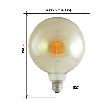 Żarówka LED FILAMENT VINTAGE E27/10W/230V 2000K