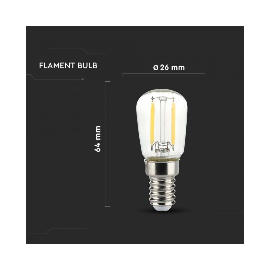 Żarówka LED filamentowa ST26 E14/2W/230V 3000K