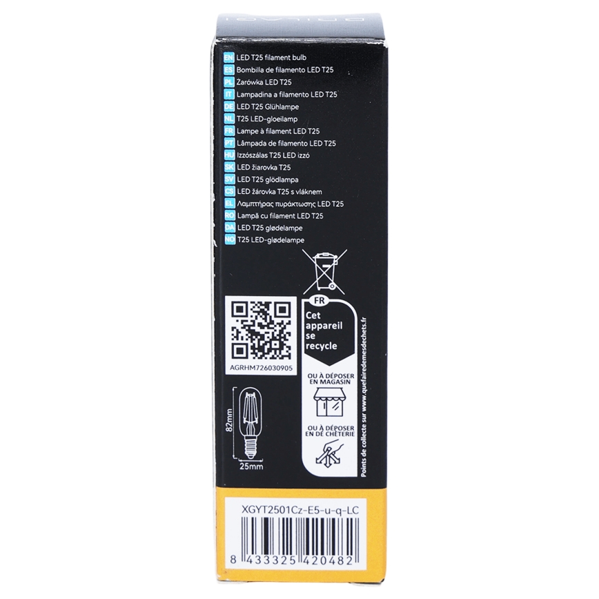 Żarówka LED filamentowa T25 E14/6W/230V 3000K - BRILAGI