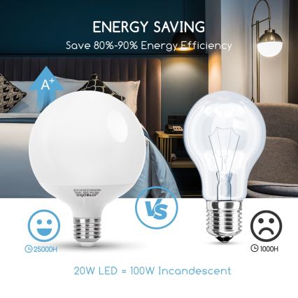 Żarówka LED G120 E27/20W/230V 6500K - Aigostar