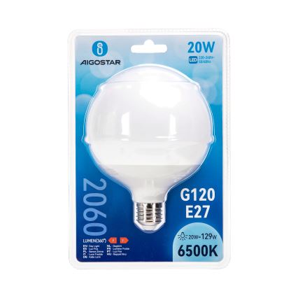 Żarówka LED G120 E27/20W/230V 6500K - Aigostar