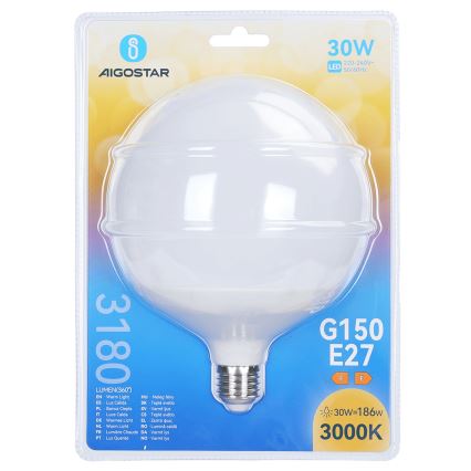 Żarówka LED G150 E27/30W/230V 3000K - Aigostar