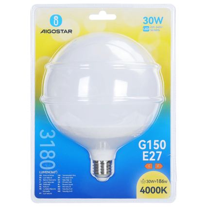 Żarówka LED G150 E27/30W/230V 4000K - Aigostar