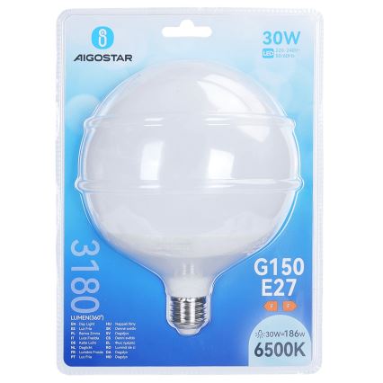 Żarówka LED G150 E27/30W/230V 6500K - Aigostar