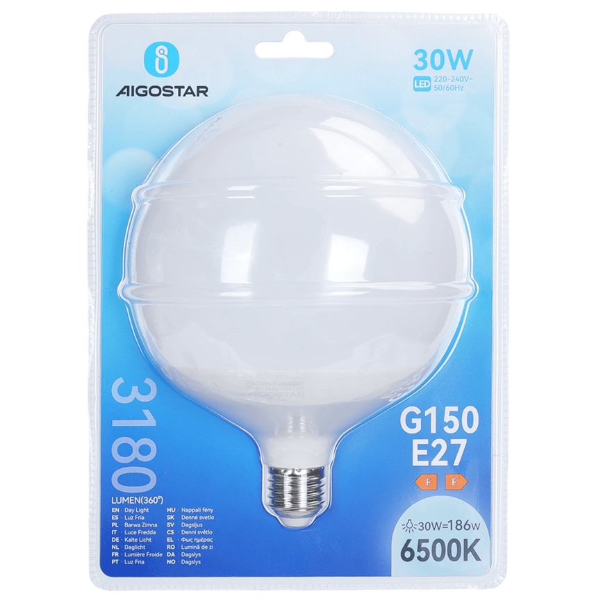 Żarówka LED G150 E27/30W/230V 6500K - Aigostar