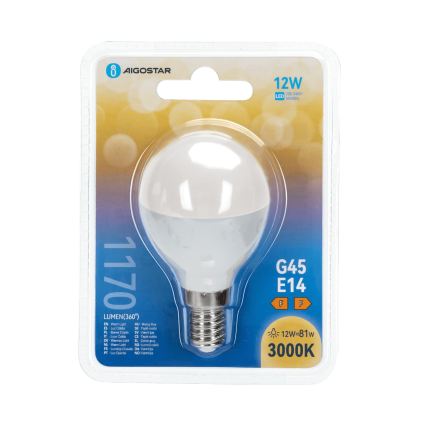 Żarówka LED G45 E14/12W/230V 3000K - Aigostar