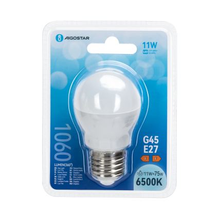 Żarówka LED G45 E27/11W/230V 6500K - Aigostar
