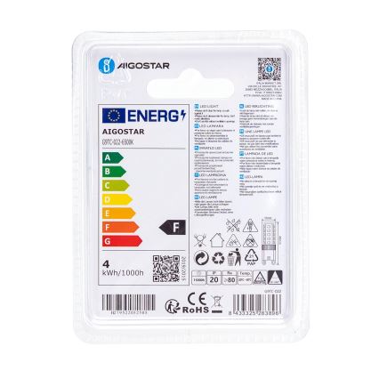Żarówka LED G9/3,5W/230V 6500K - Aigostar
