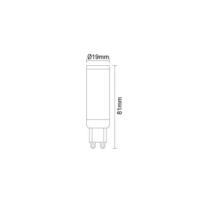 Żarówka LED G9/7,6W/230V 4000K