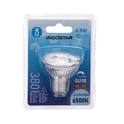 Żarówka LED GU10/4,9W/230V 6500K ściemnialna - Aigostar