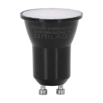Žarówka LED MR11 GU10/4W/230V 3000K czarna - BRILAGI