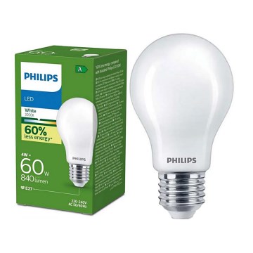 Żarówka LED Philips ULTRAEFFICIENT A60 E27, 4 W, 230 V, 3000 K