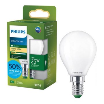 Żarówka LED Philips ULTRAEFFICIENT P45 E14/1,2W/230V 2700K