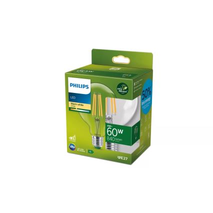 Žarówka LED Philips ULTRAEFFICIENT VINTAGE G95 E27/4W/230V 2700K