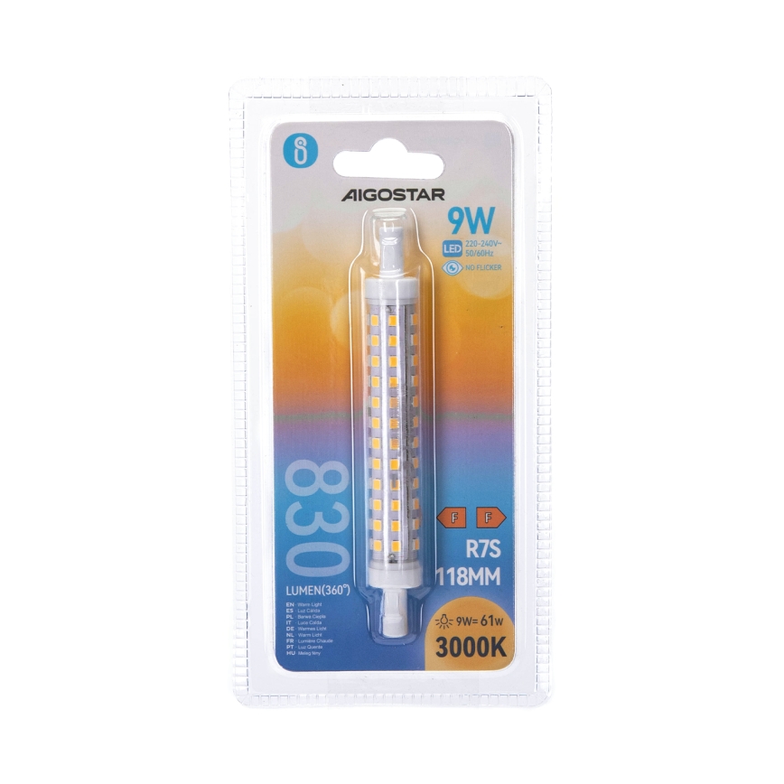 Żarówka LED R7S/9W/230V 3000K - Aigostar