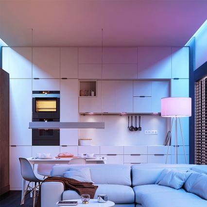 Żarówka LED RGBW C37 E14/4,8W/230V 3000K + pilot zdalnego sterowania - Aigostar