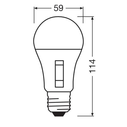 Žarówka LED ściemnialna CLASSIC A60 E27/10,5W/230V 2700/3000/4000/6500K - Osram