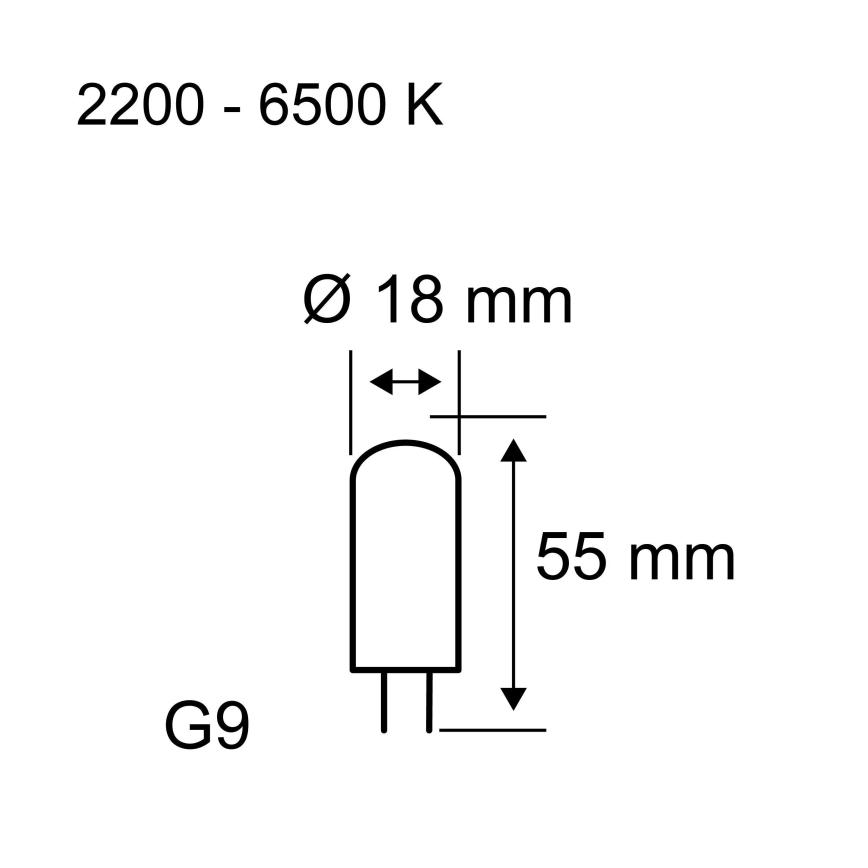 Żarówka LED ściemnialna G9/4W/230V 2200-6500K - Paulmann 28820