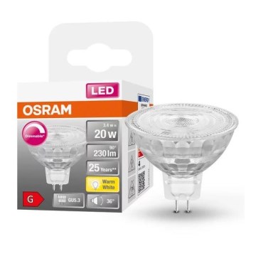 Żarówka LED ściemnialna GU5,3/3,4W/12V 2700K CRI 90 - Osram