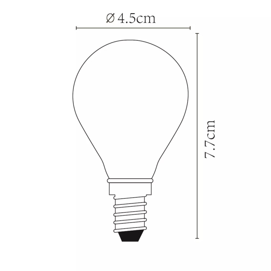 Żarówka LED ściemnialna P45 E14/4W/230V - Lucide 49022/04/60
