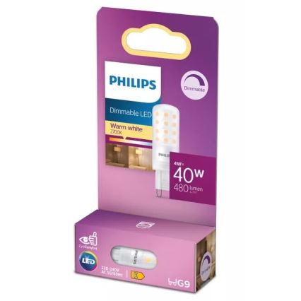 Żarówka LED ściemnialna Philips G9 4W 230V 2700K