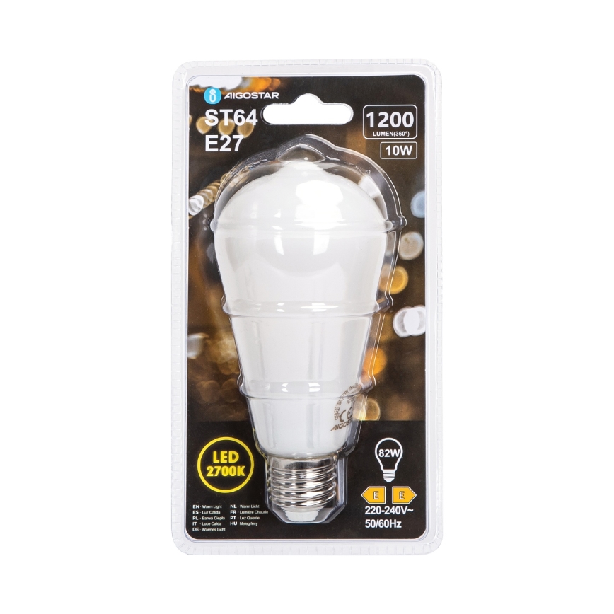 Żarówka LED ST64 E27/10W/230V 320° 2700K - Aigostar