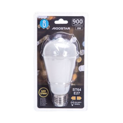 Żarówka LED ST64 E27/8W/230V 2700K - Aigostar