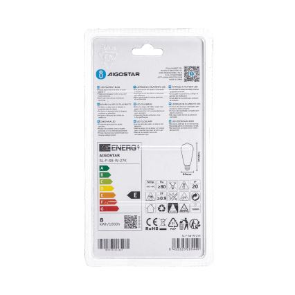Żarówka LED ST64 E27/8W/230V 2700K - Aigostar