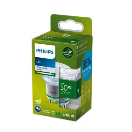 Żarówka LED ULTRAEFFICIENT Philips PAR16 GU10/2,1W/230V 4000K